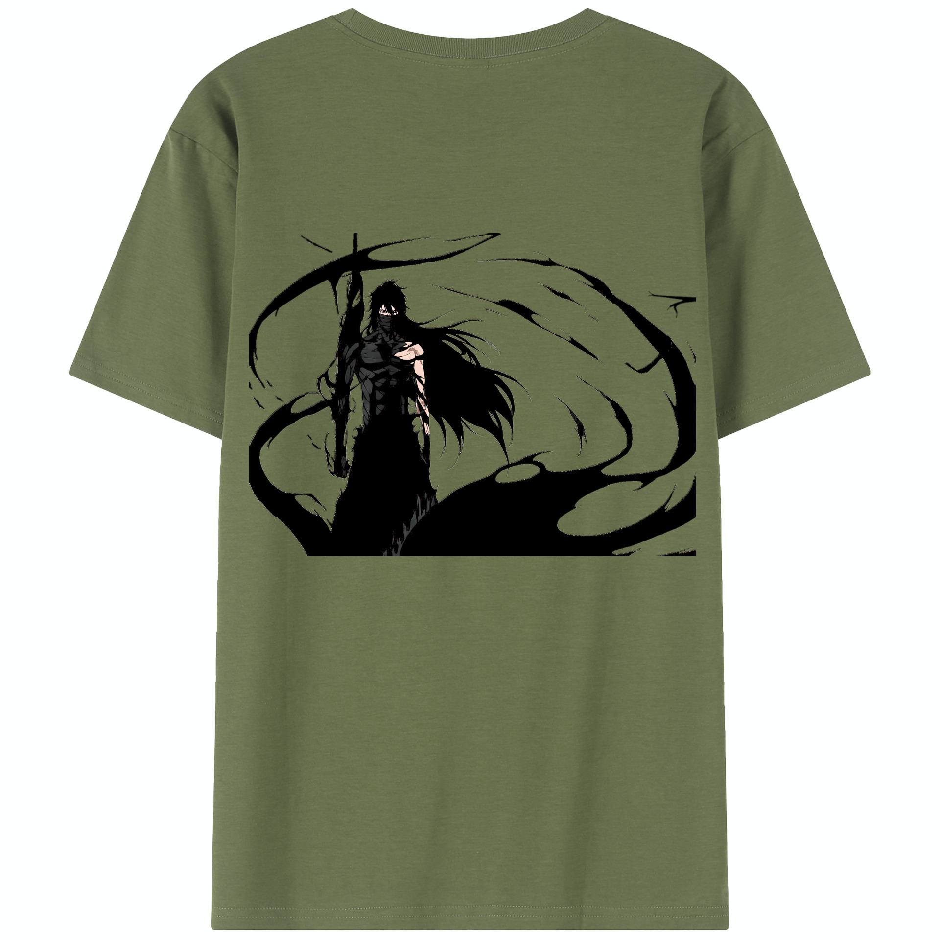 （画像用） ブリーチ 黒崎一護（くろさき いちご）BLEACH Kurosaki Ichigo 綿100％半袖Tシャツ（背面プリント）